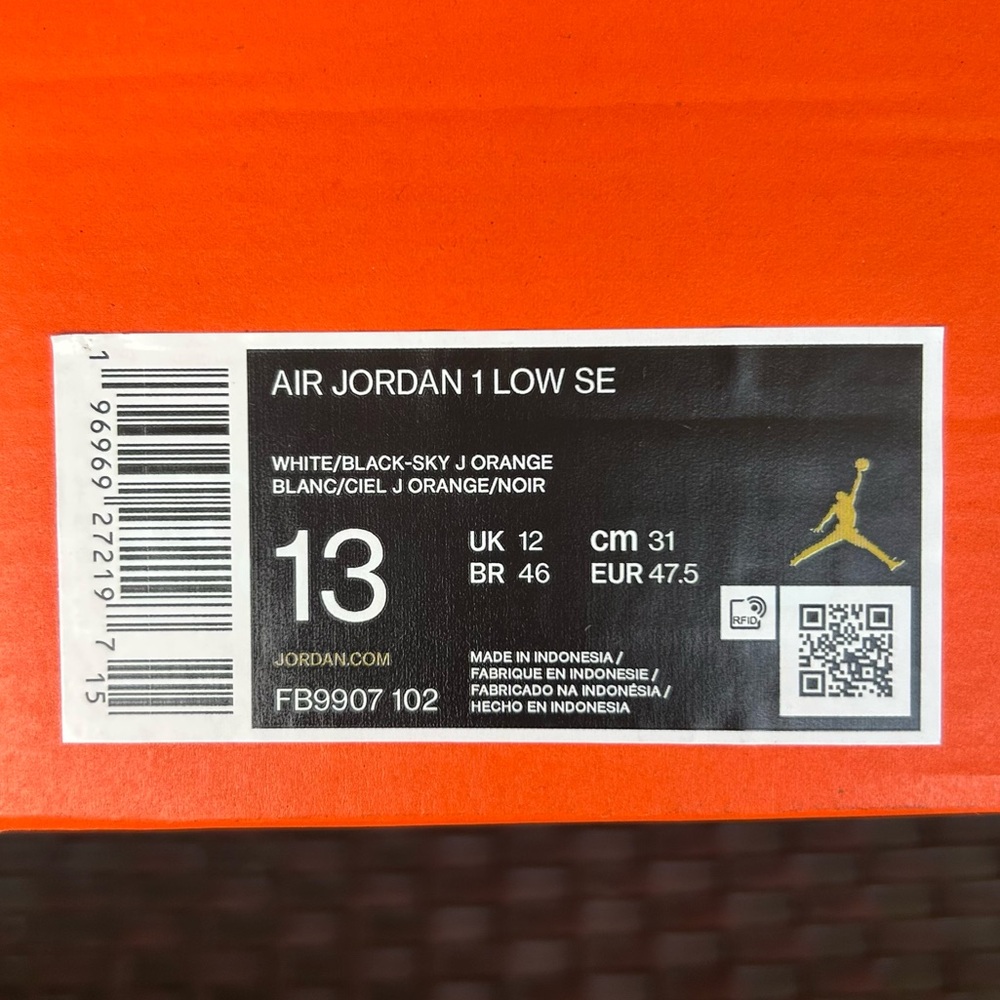AIR JORDAN 1 SE LOW SKY J MAUVE Size 13 - Picture 6 of 6